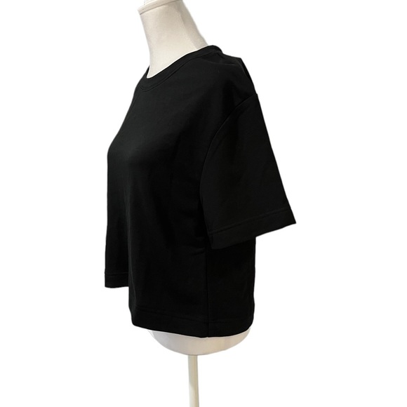 Banana Republic Black Terry Sweatshirt Short Sleeve Sweatshirt - Picture 10 of 11